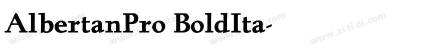 AlbertanPro BoldIta字体转换